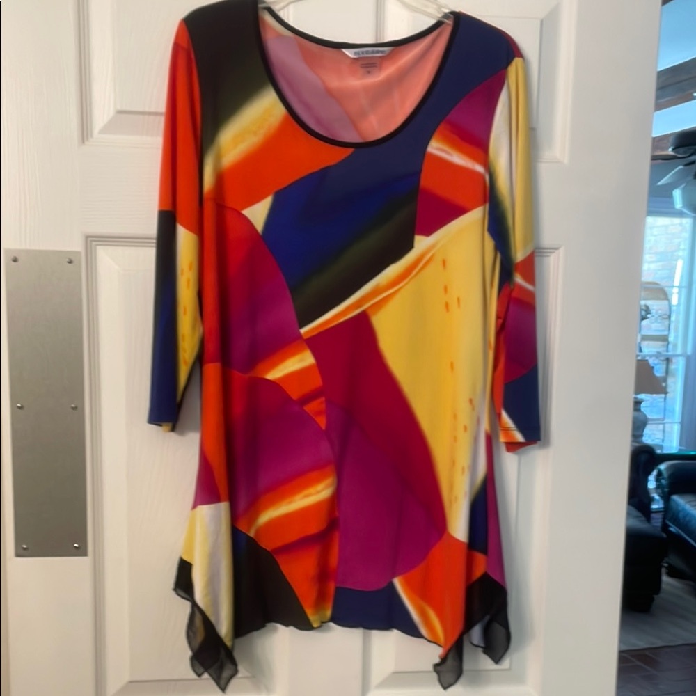 Colorful Abstract Women's Top